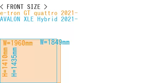 #e-tron GT quattro 2021- + AVALON XLE Hybrid 2021-